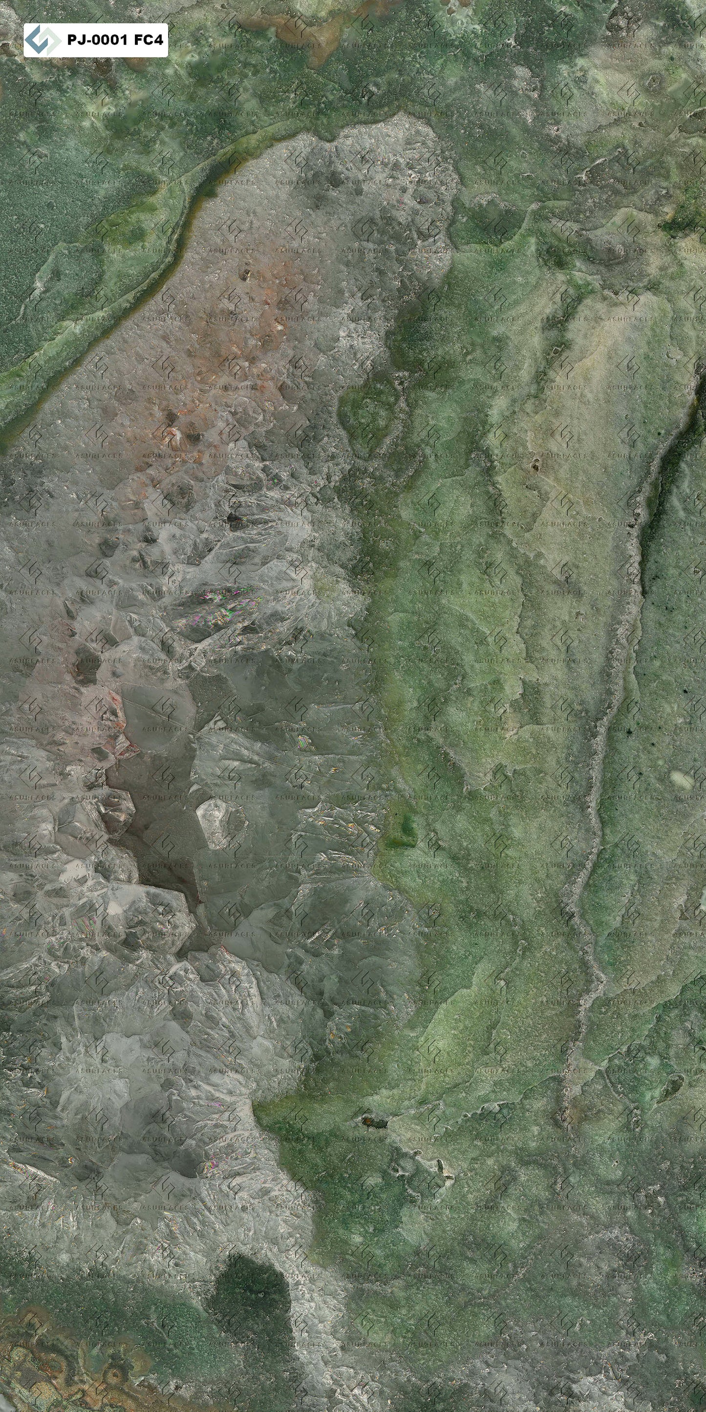 PJ - 0001 Jaspe Verde - 6 faces - 60x120cm