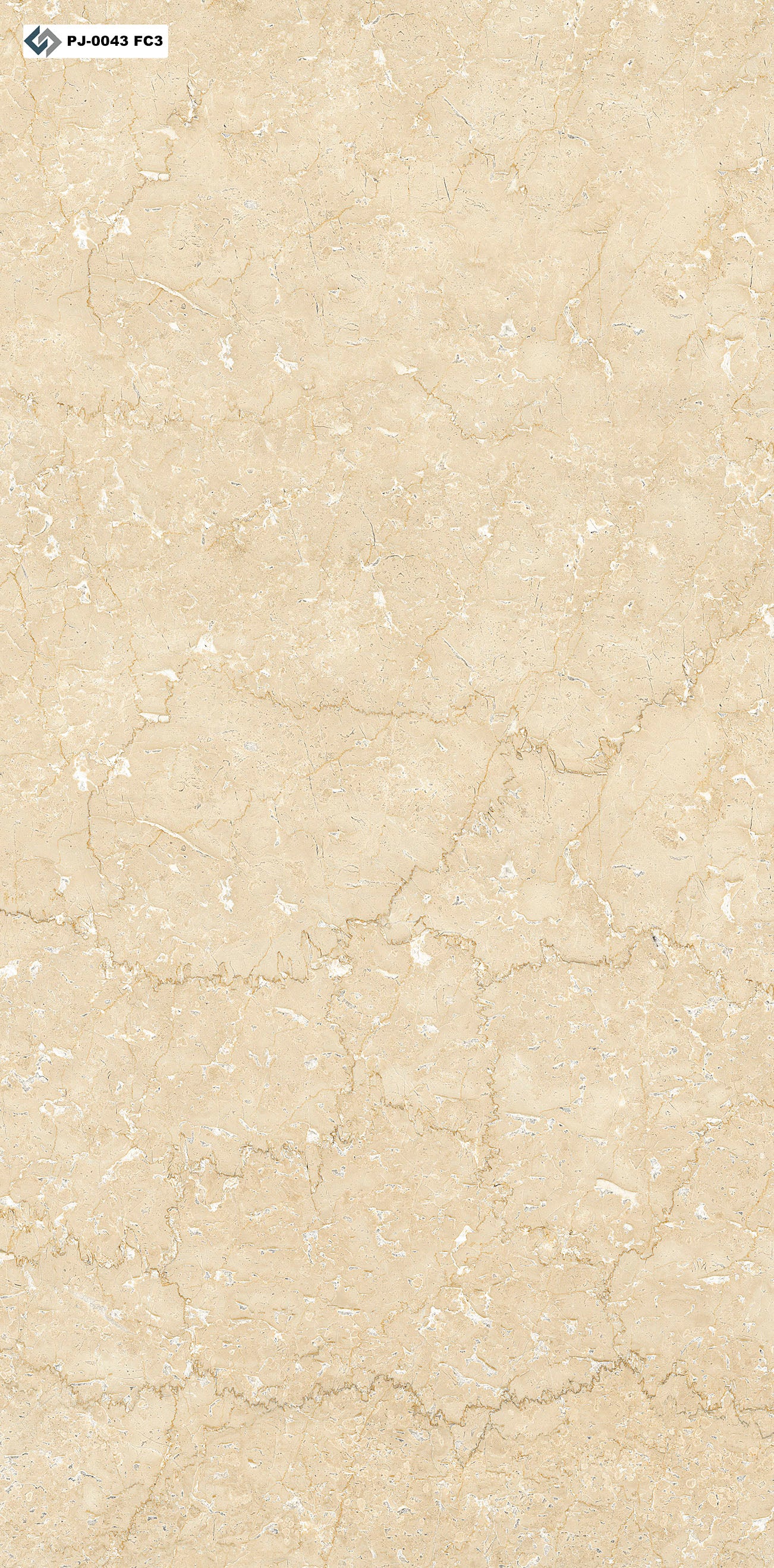 PJ-0043 Marmore Crema - 4 Faces - 65cm x 130cm
