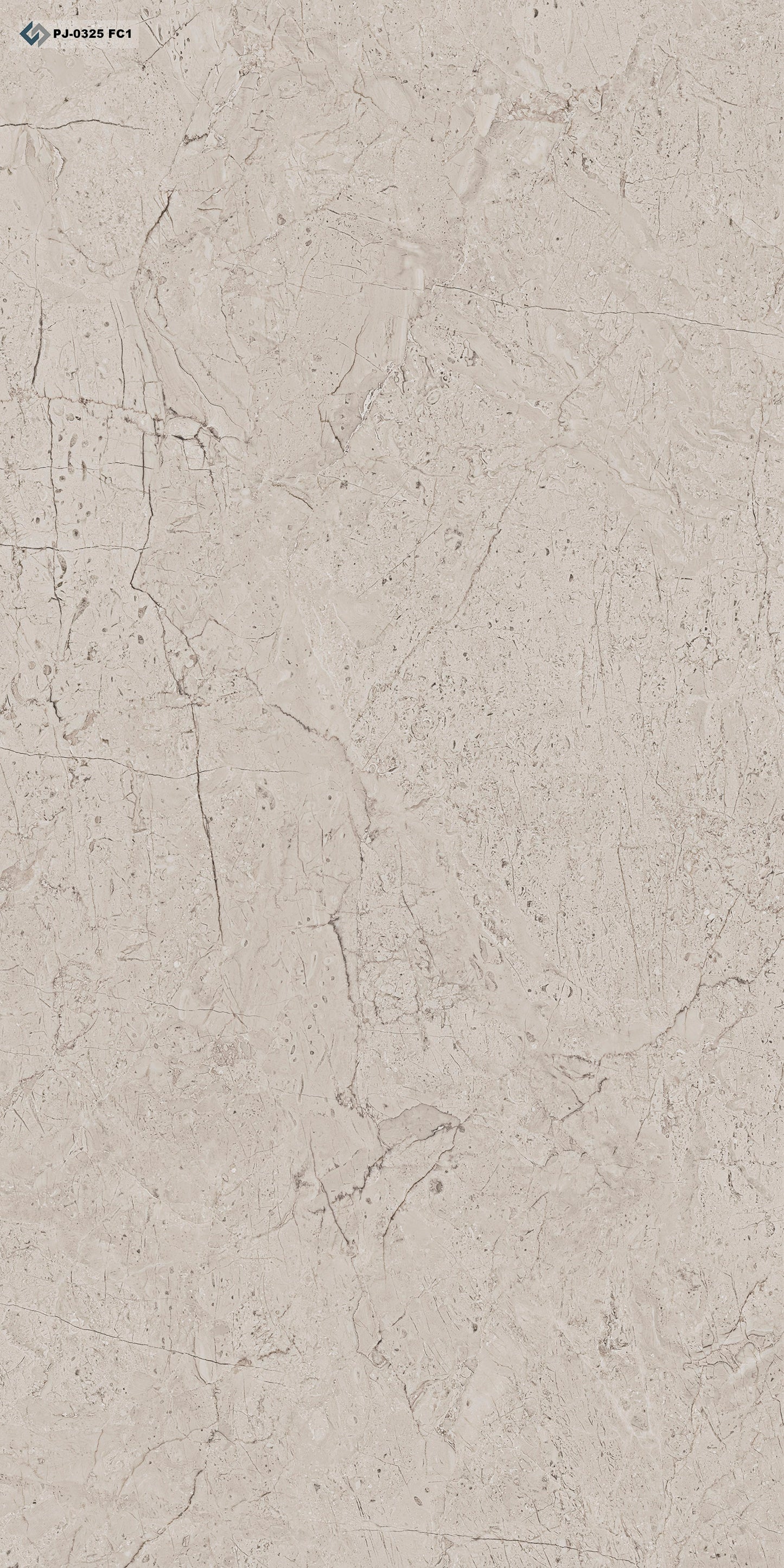 PJ - 0325 Marmore Crema Fóssil - 4 Faces - 80x160cm