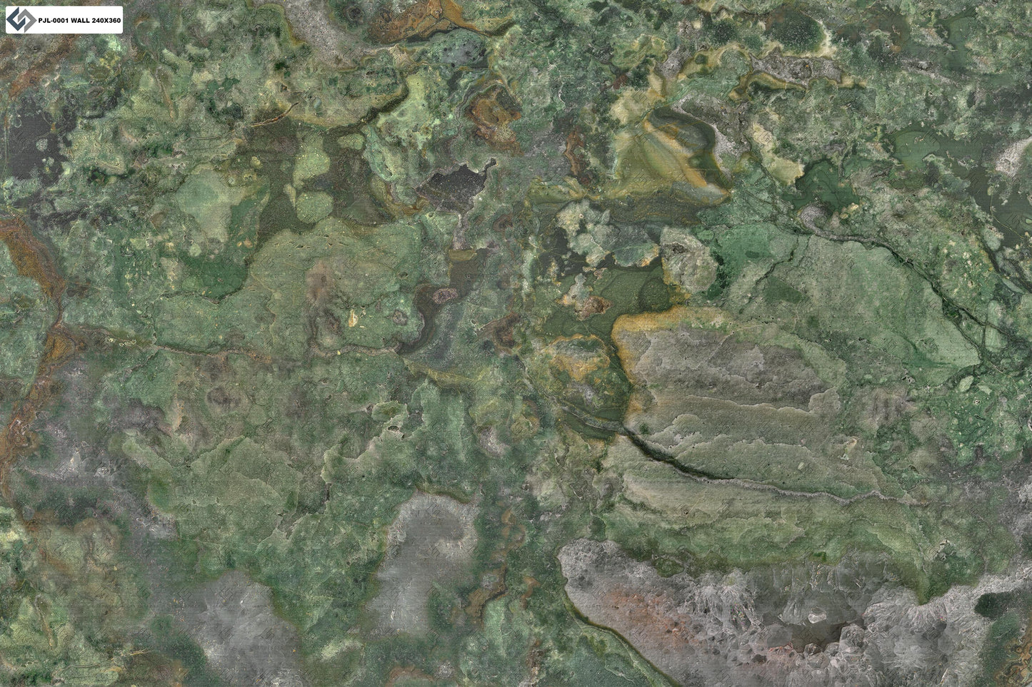 PJ - 0001 Jaspe Verde - 1 face - 240x360cm
