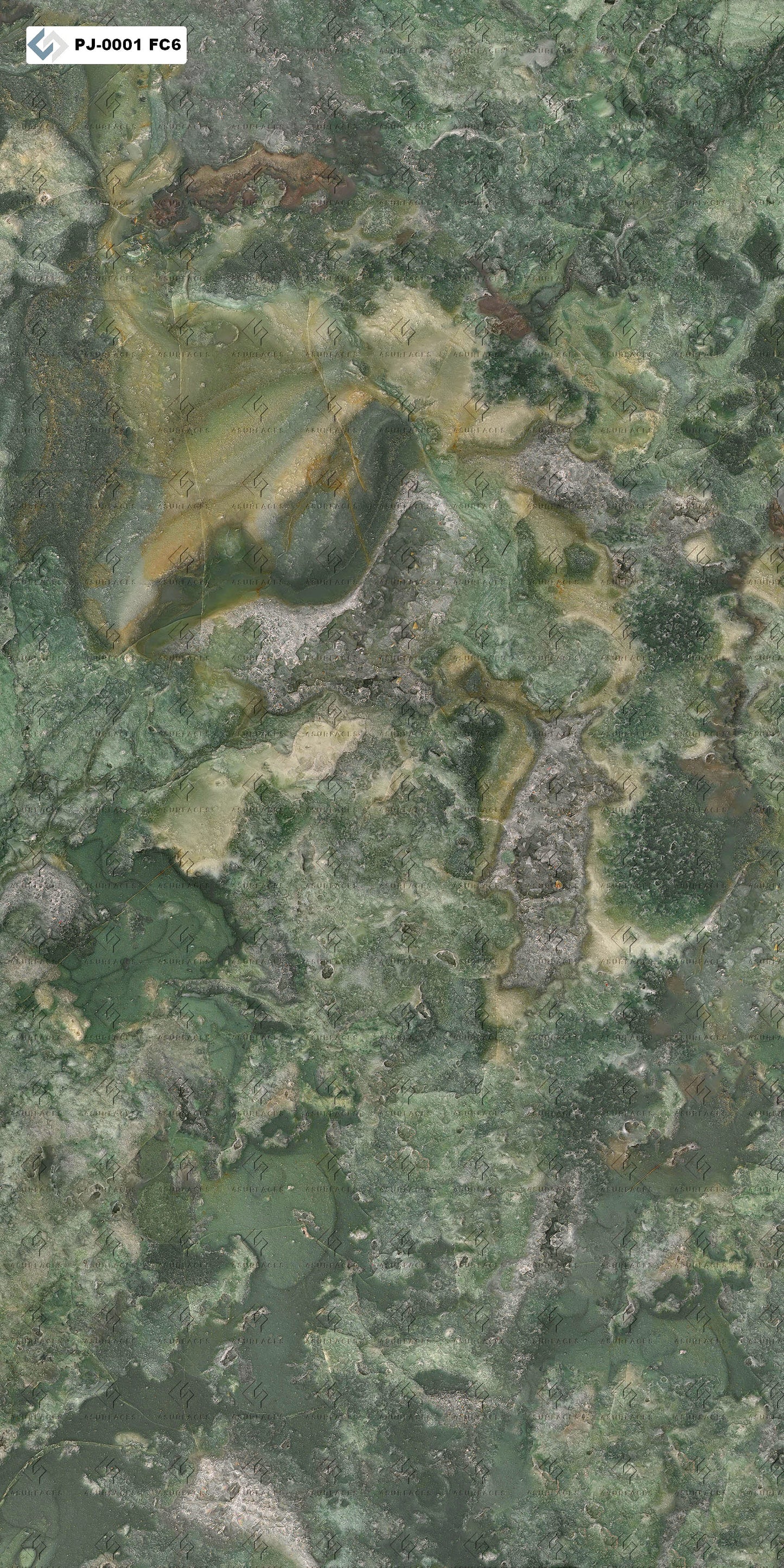 PJ - 0001 Jaspe Verde - 6 faces - 60x120cm