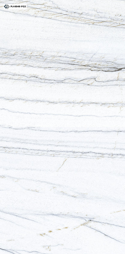 PJ-0049 White Macaubas 4 Faces - 65cm x 135cm